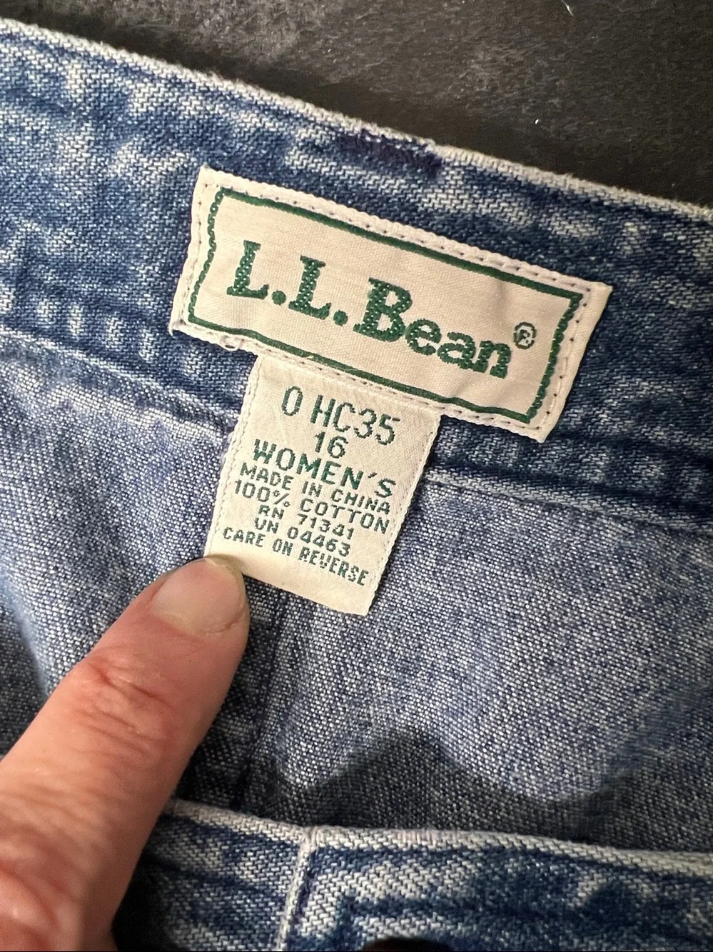 L.L. Bean Blue Denim Maxi Skirt